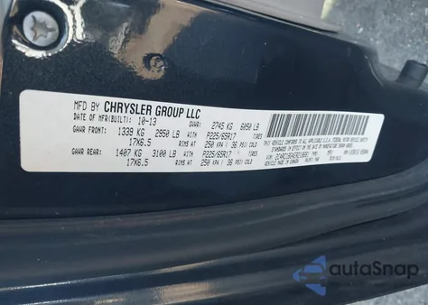 2014 Chrysler Town & Country Touring из США, поврежденный, VIN 2C4RC1BG4ER218681